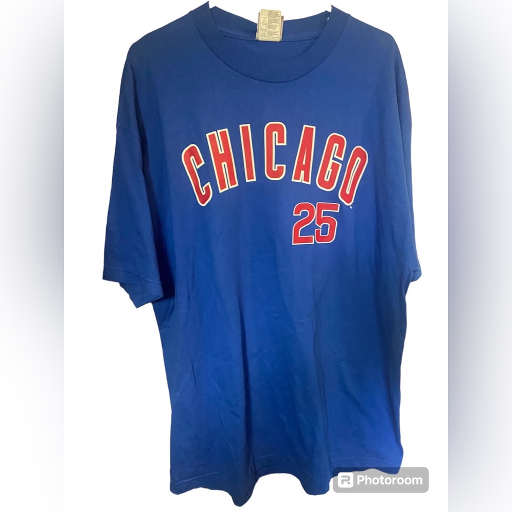 Nwt chicago Cubs blue mlb short sleeve tshirt mens xl extra large
Derrek Lee #25